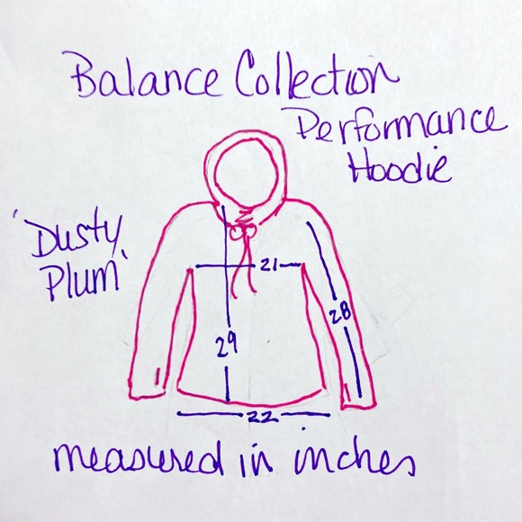 Balance Collection Performance Hoodie Size Large. Dusty Plum. - Picture 6 of 7
